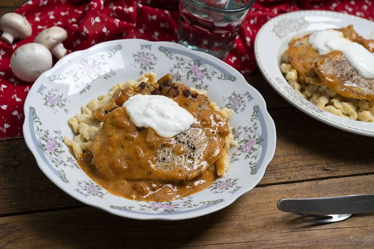 Bakonyi sertésborda recept 