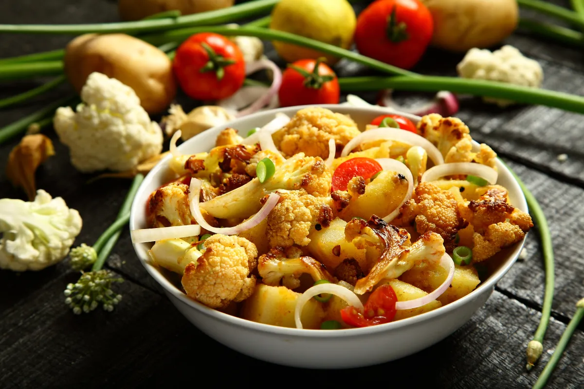 Grillezett karfiolsaláta recept