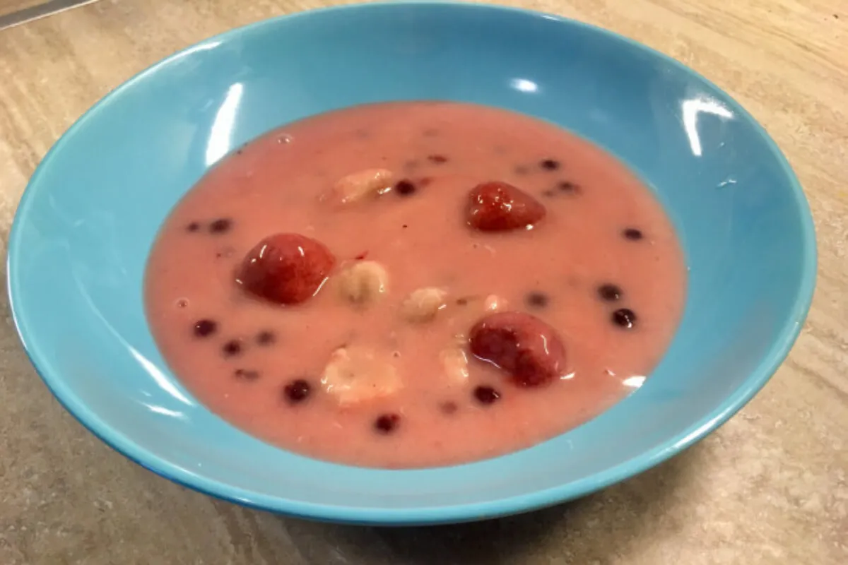 Vaníliapudingos gyümölcsleves recept