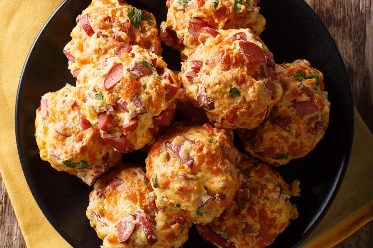 Sajtos-kolbászos gombóc recept