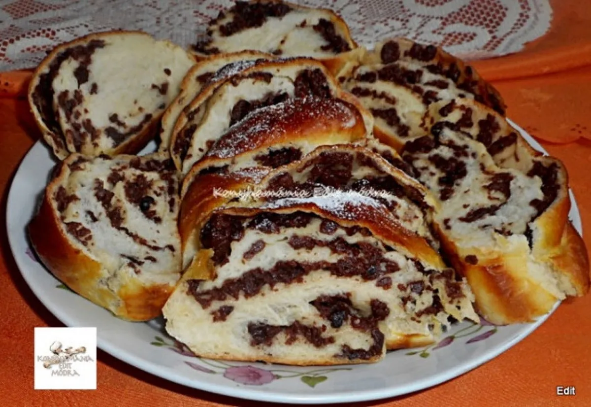 Csokoládépudingos kalács recept