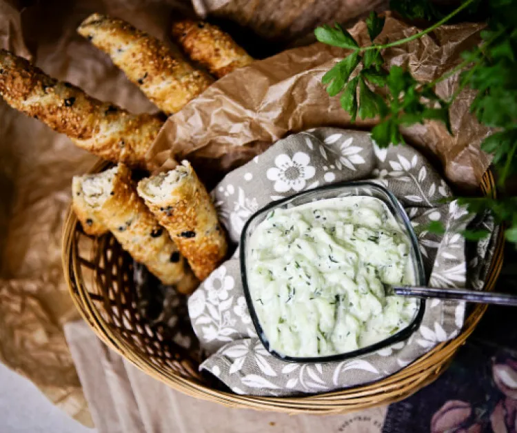 Tzatziki tejmentesen recept