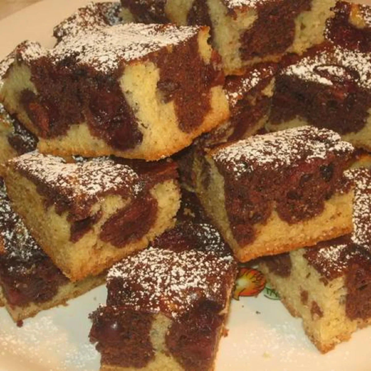 Márványos-meggyes kevert süti recept