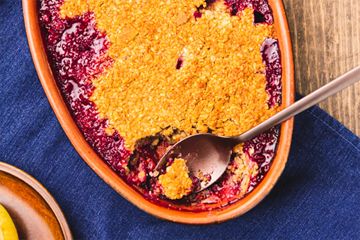 Zabpelyhes-szilvás morzsasüti recept