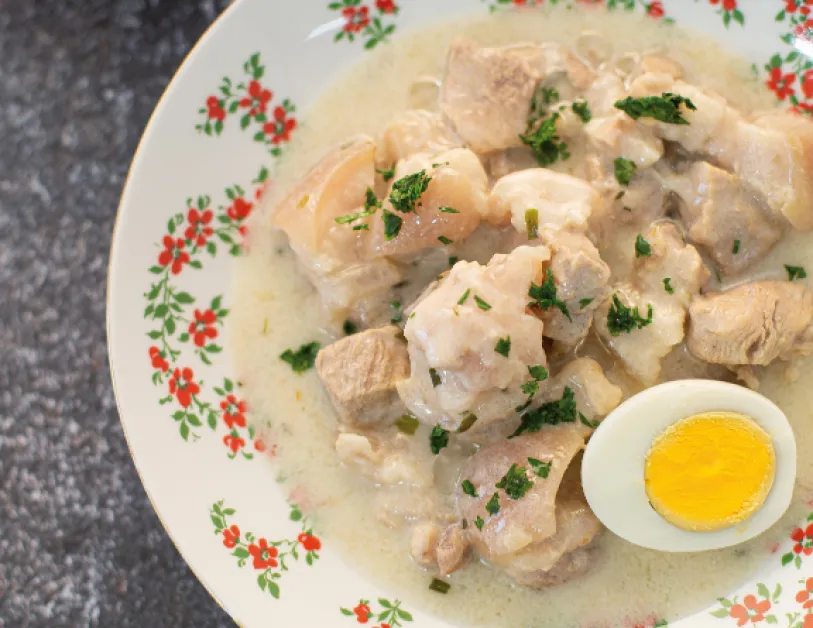 Tárkonyos leves csülökkel recept
