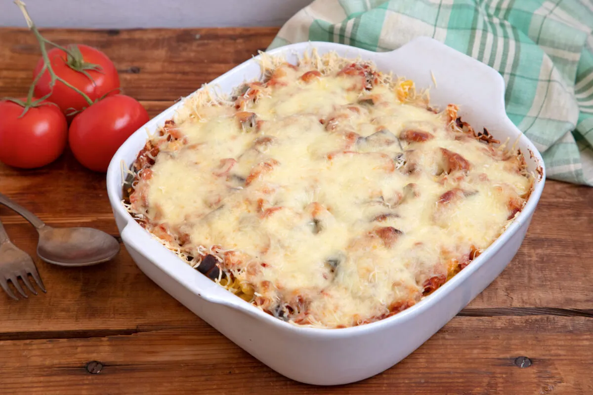 Zöldséges rakott tészta recept