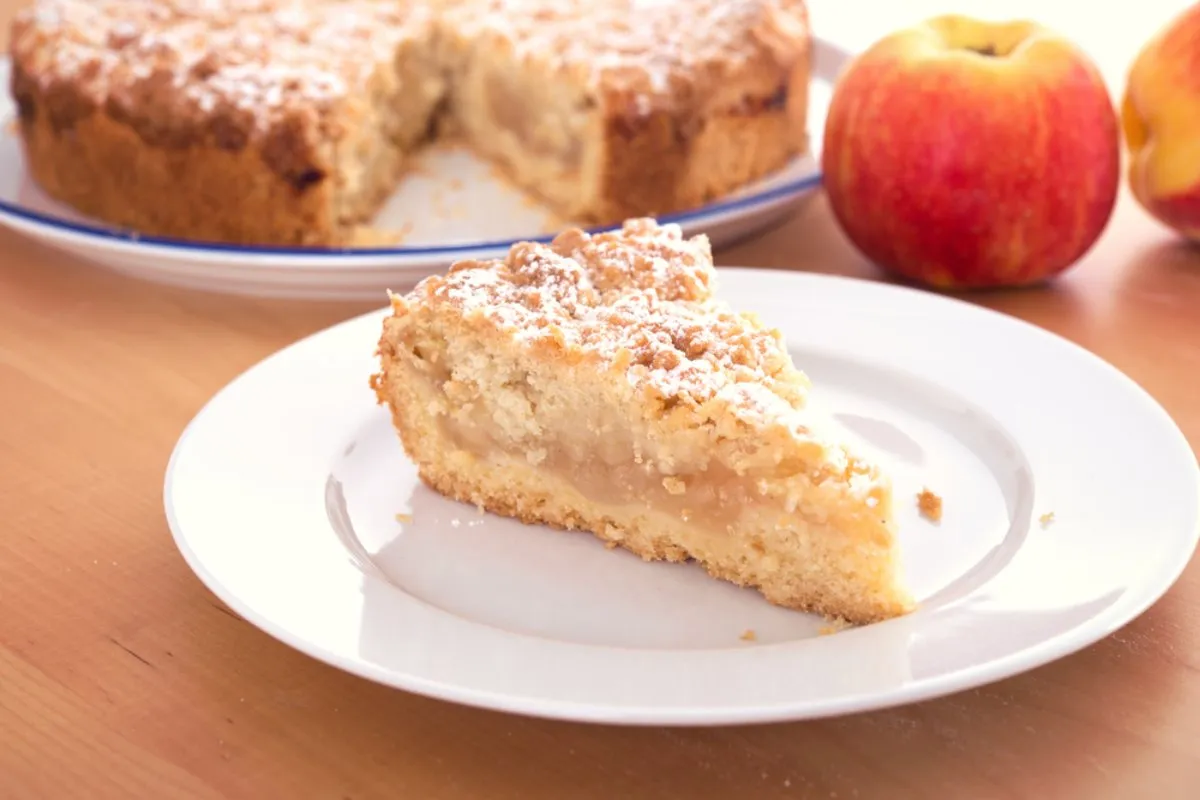 Morzsás almás pite recept