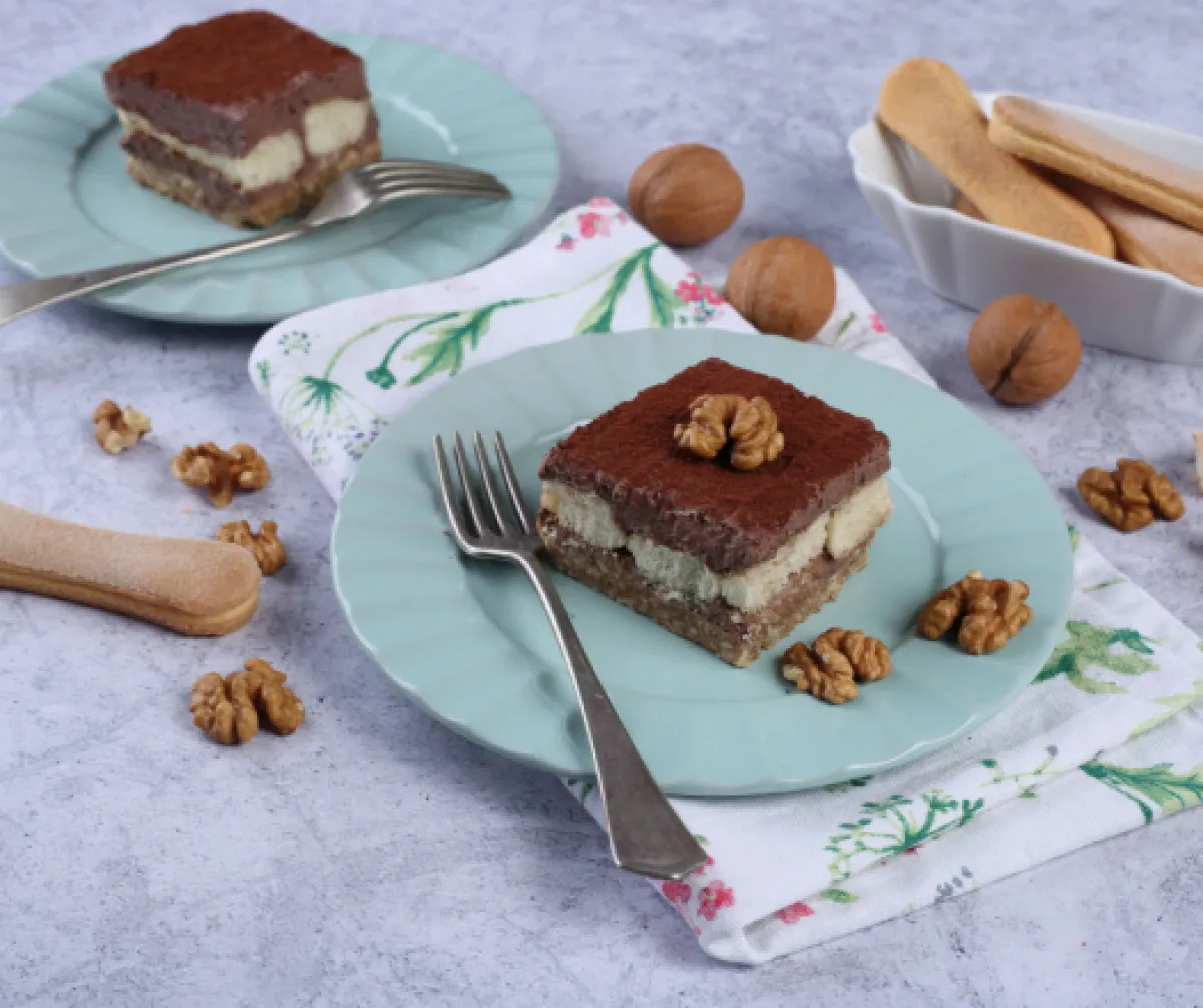 Csokikrémes-diós kocka recept