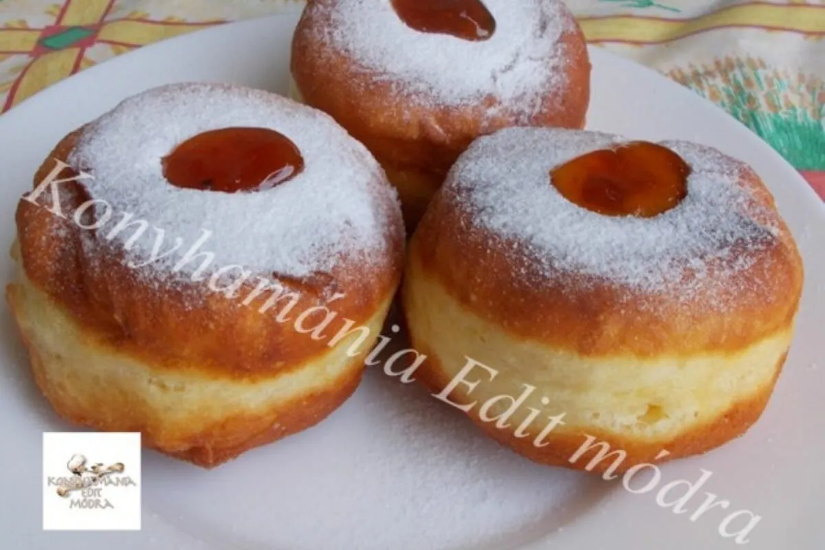 Szalagos farsangi fánk egyszerűen recept