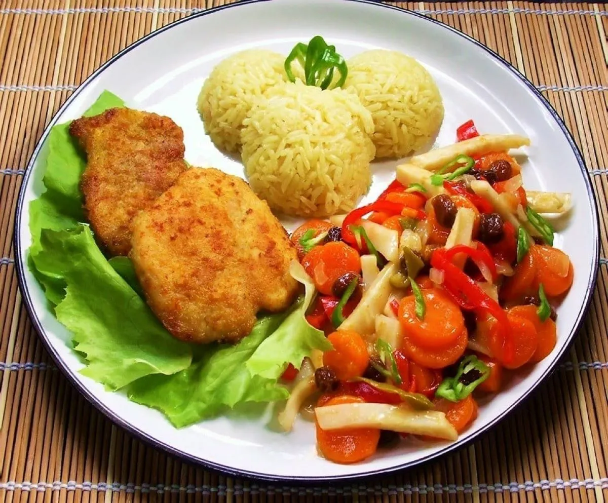 Csirkemell sárgarépa csatnival recept