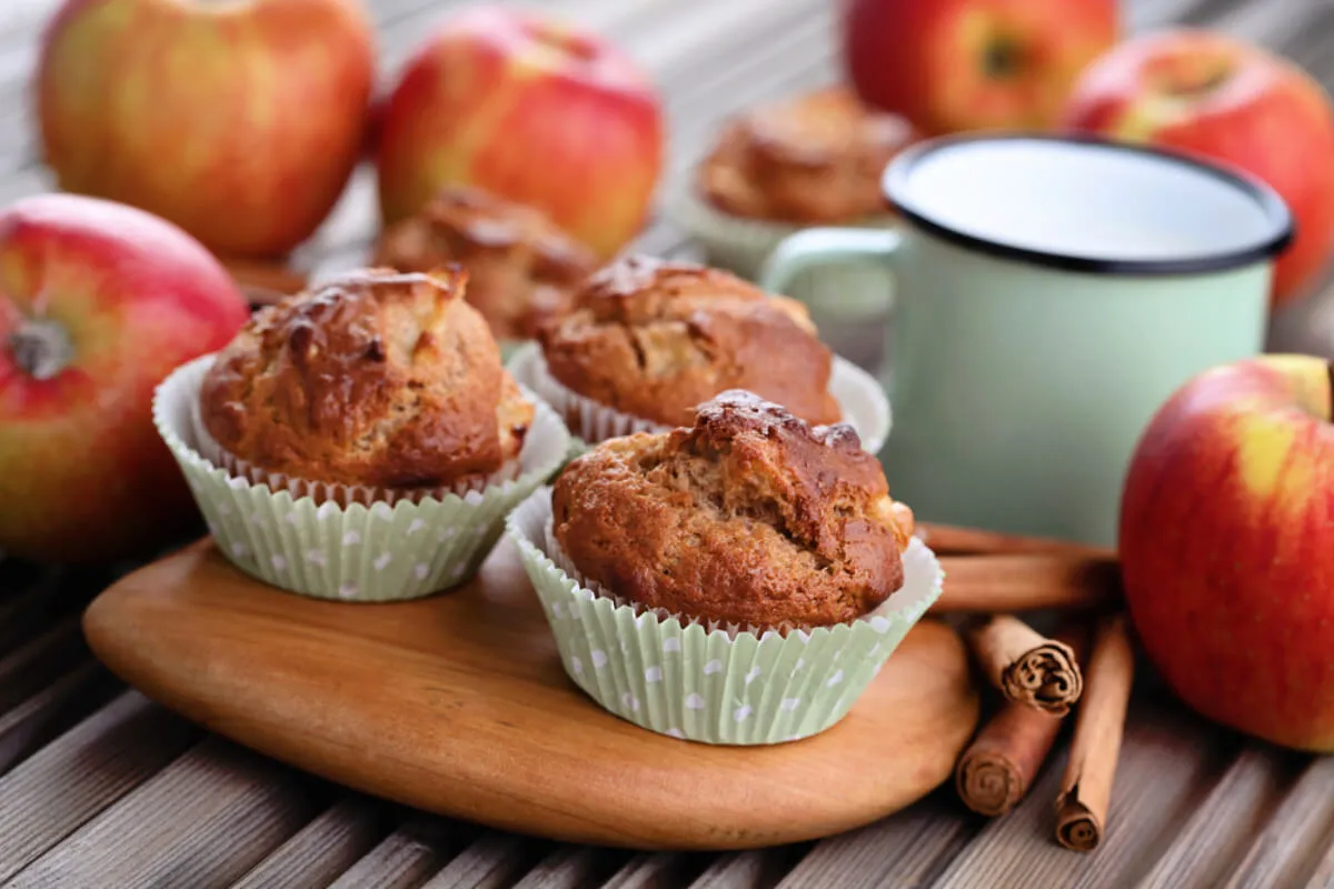Almás muffin (bögrés recept) recept