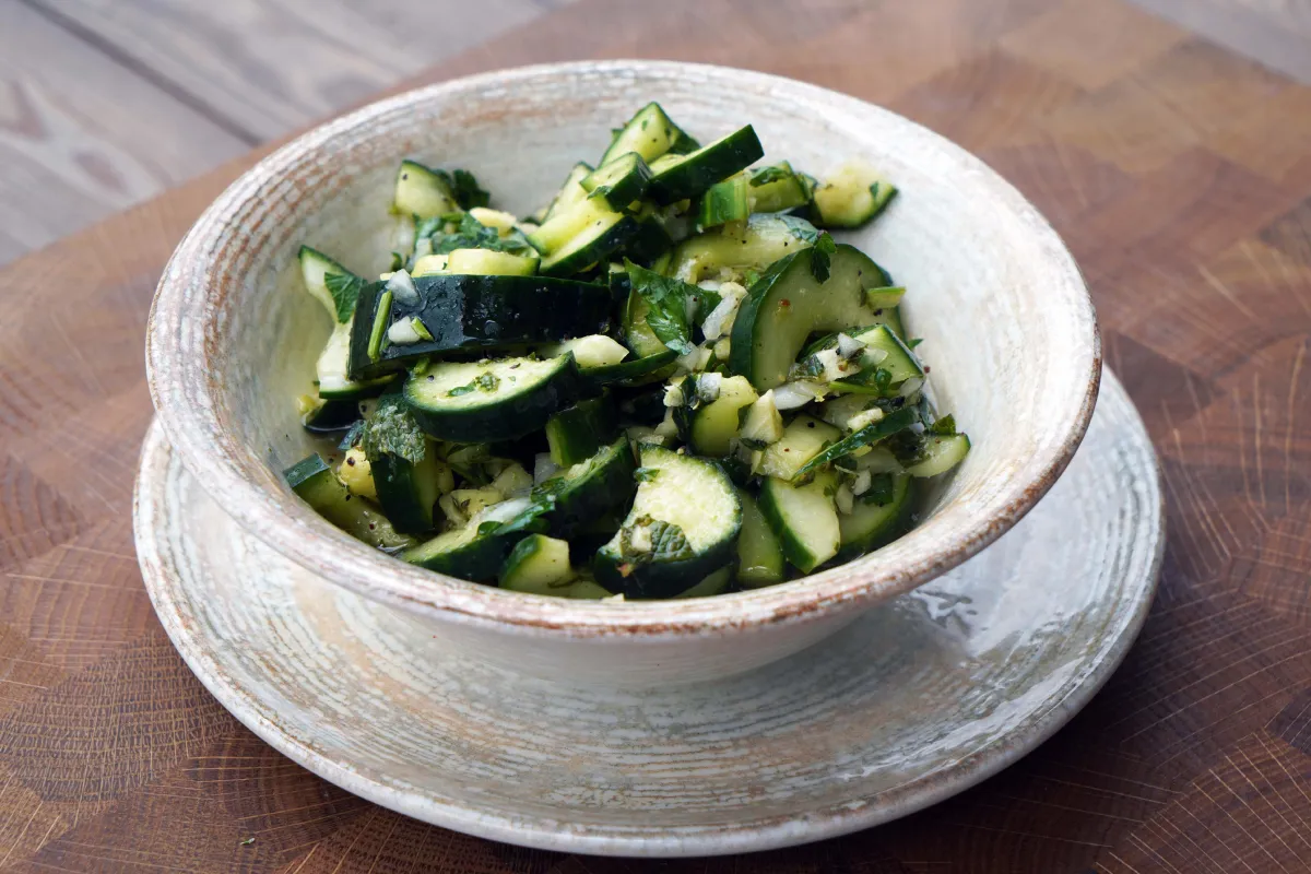 Gyömbéres uborkasaláta recept