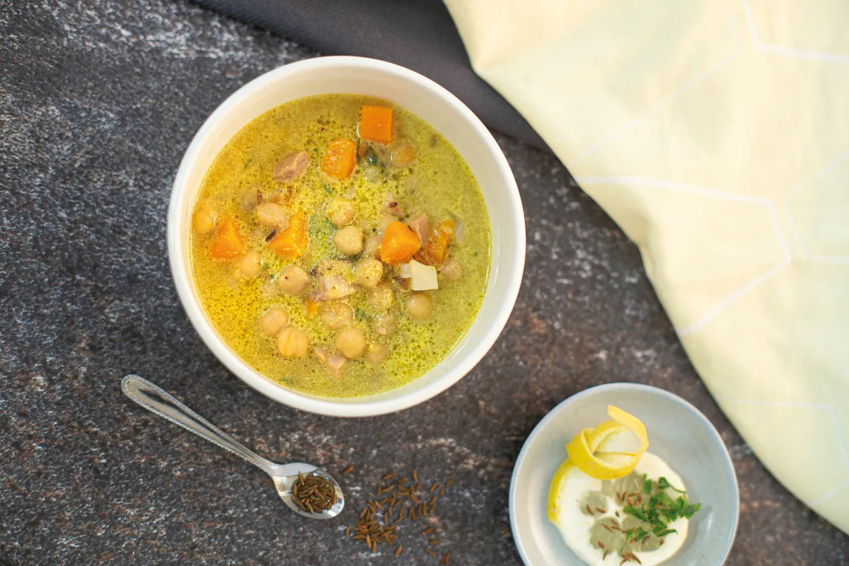 Csicseriborsó-leves (bagolyborsó) recept