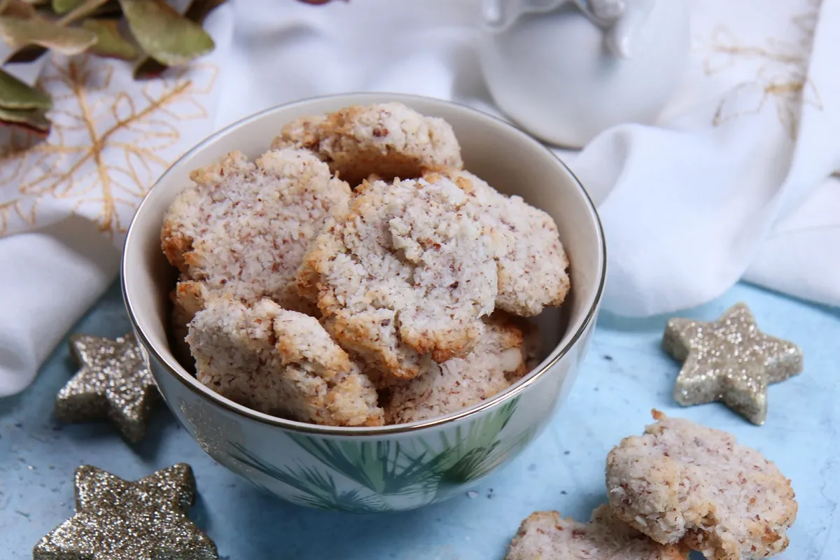 Kókuszos-mandulás habcsók keksz (low carb) recept