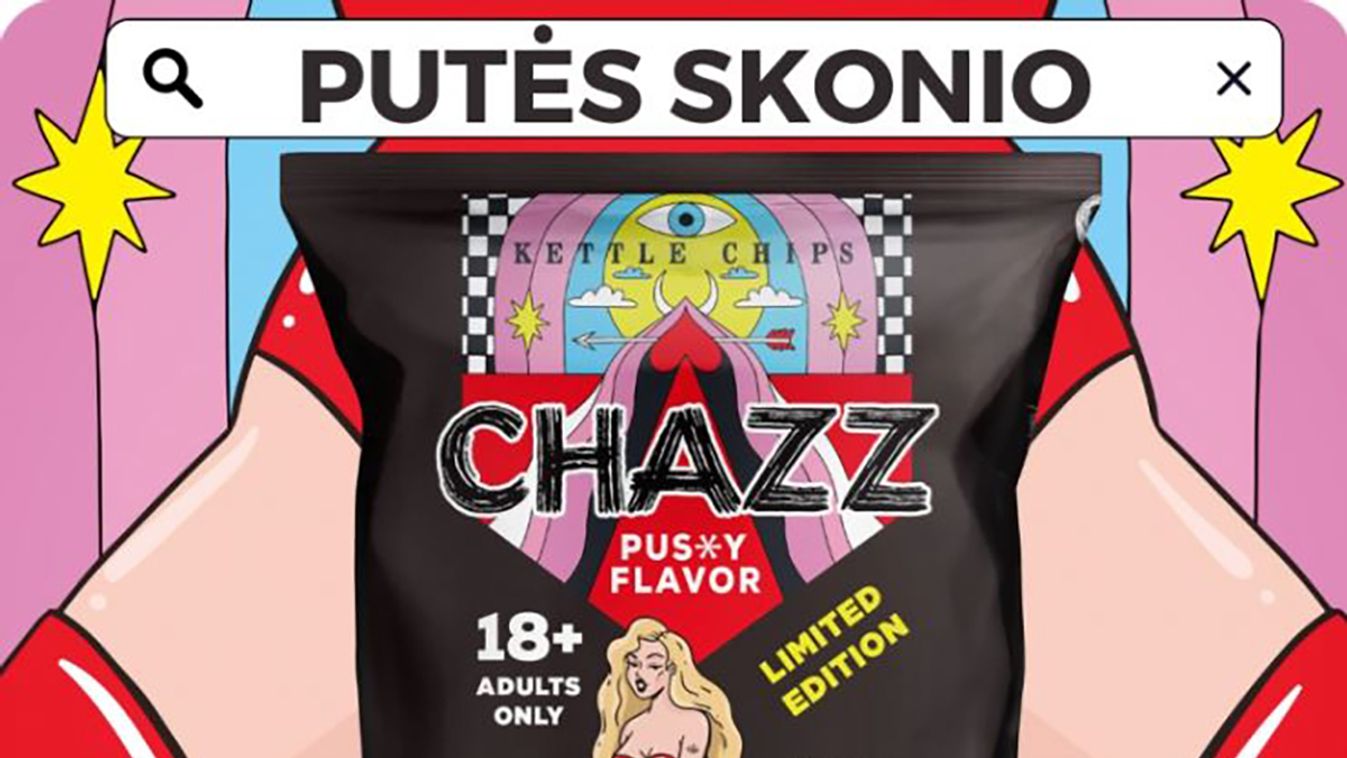 Chazz vagina ízű csipsz - csak 18 éven felülieknek /Fotó: chazzchips.com