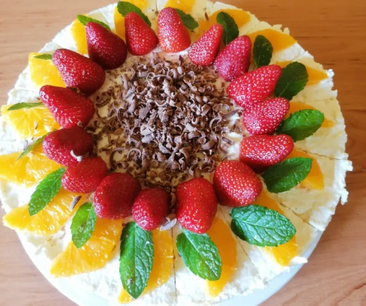 Gyümölcsös túrótorta recept