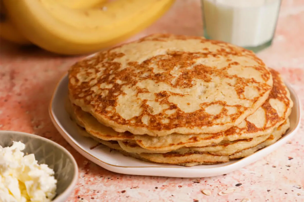Banános-túrós zabpalacsinta  recept