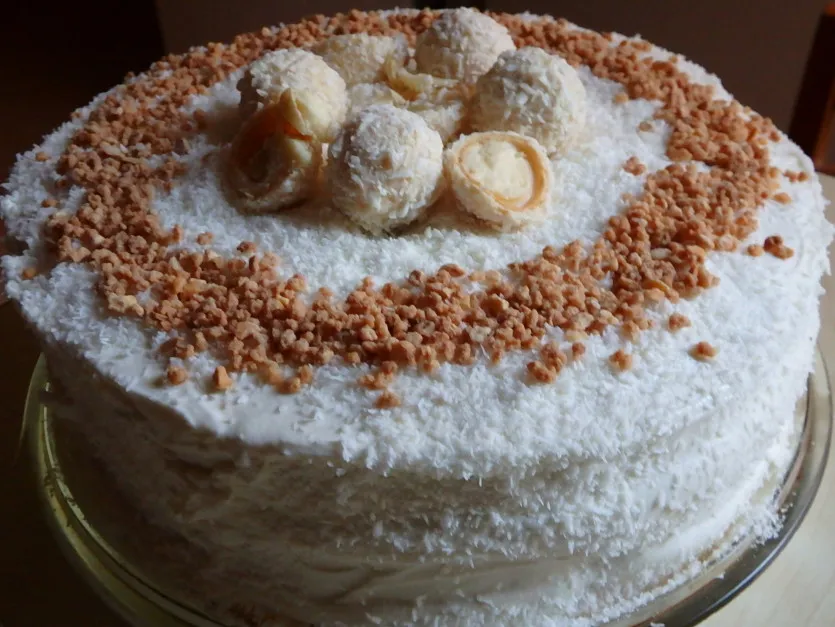 Raffaello torta recept