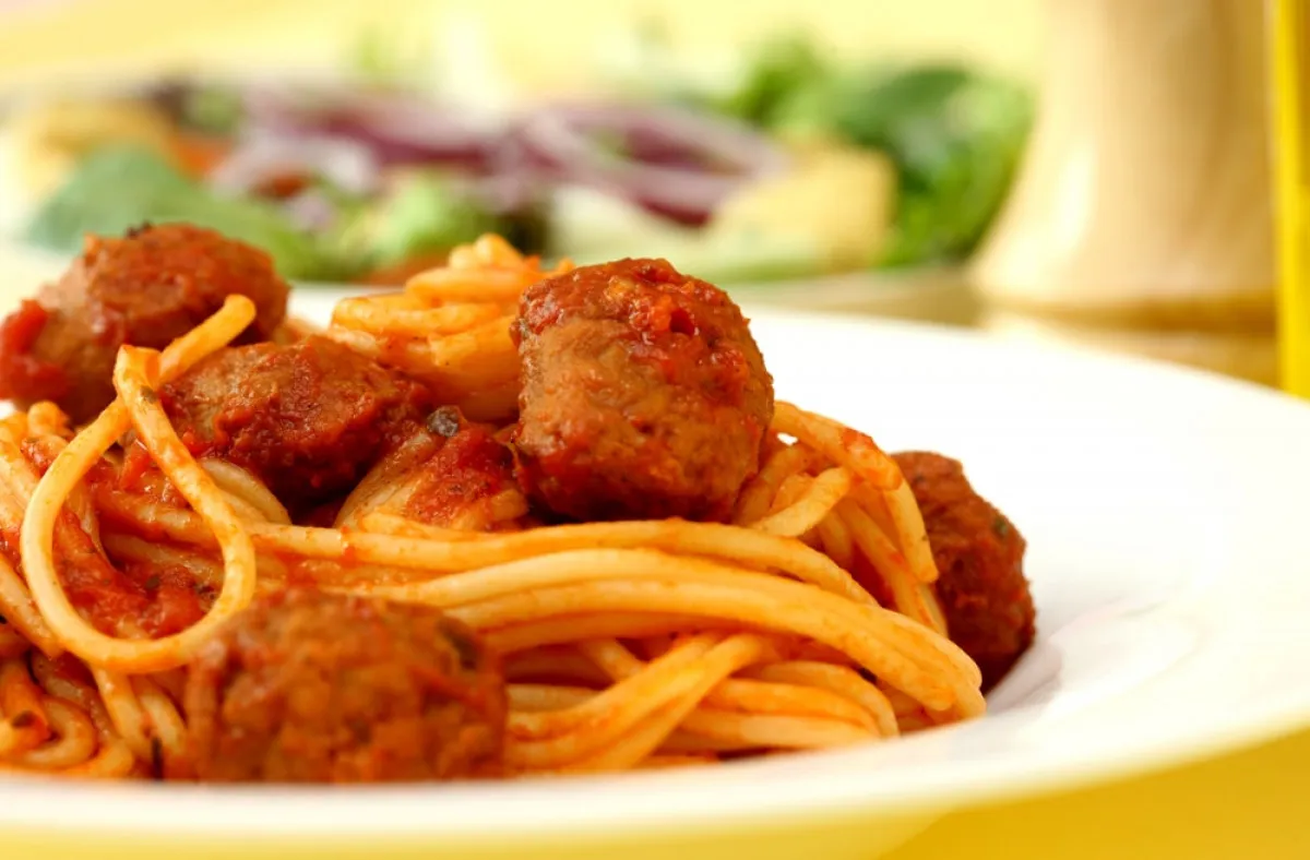 Húsgombócos spagetti recept