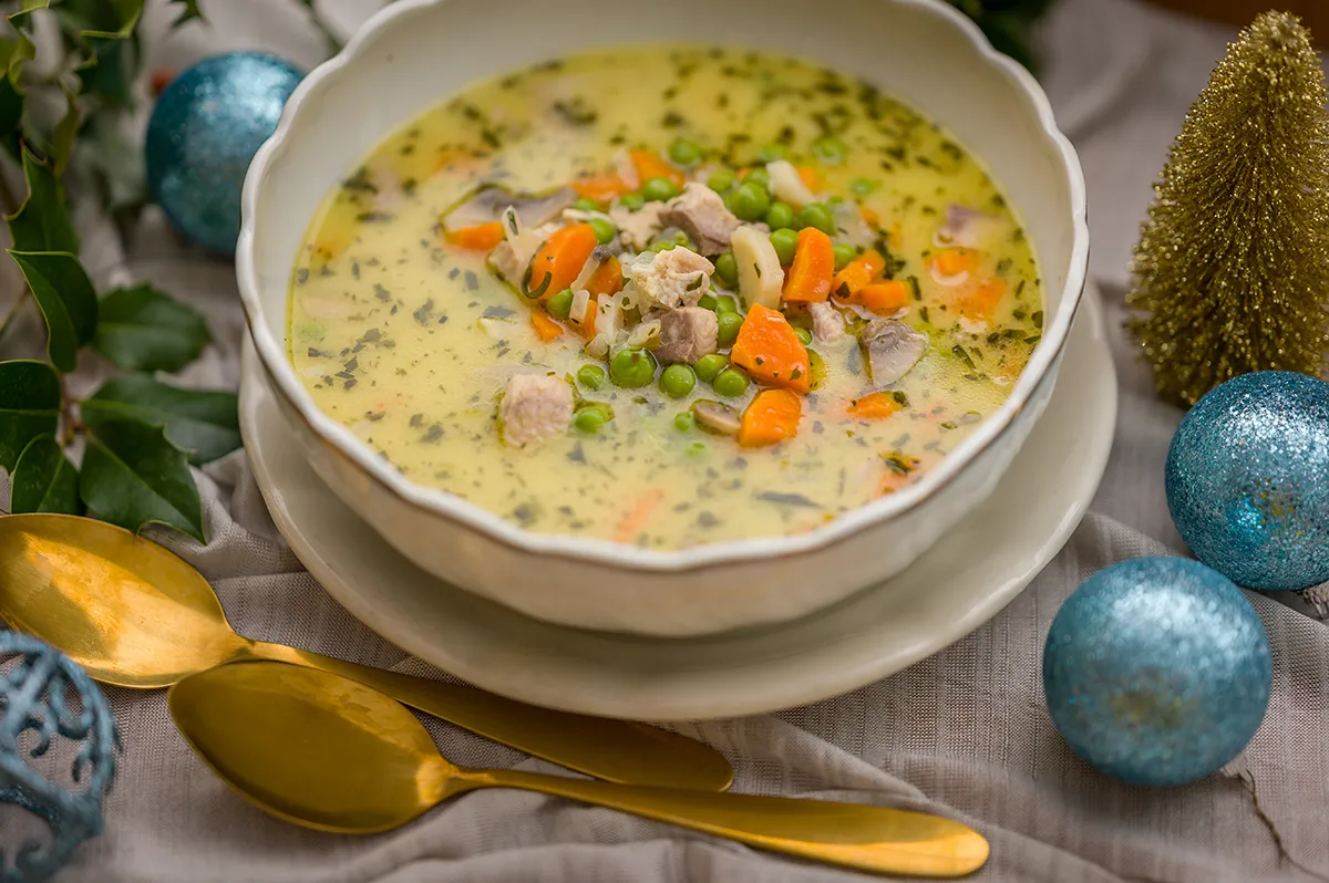 Tárkonyos harcsaraguleves recept