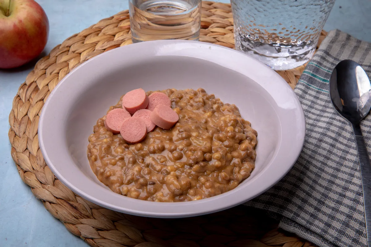 Lencsefőzelék gluténmentesen recept