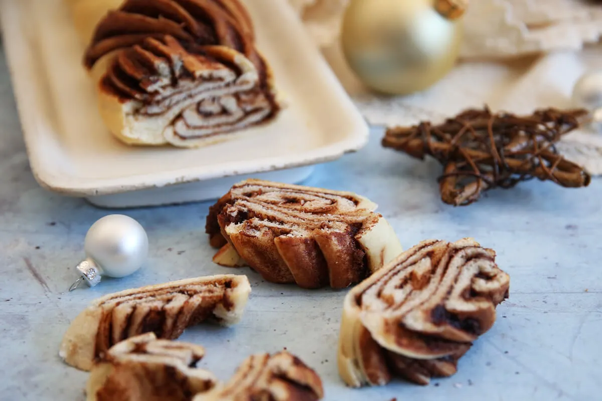 Mogyorókrémes fonott kalács recept