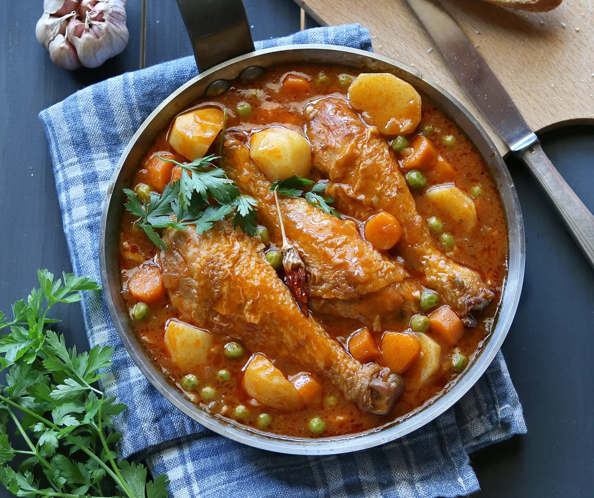 Zöldséges csirkeragu recept