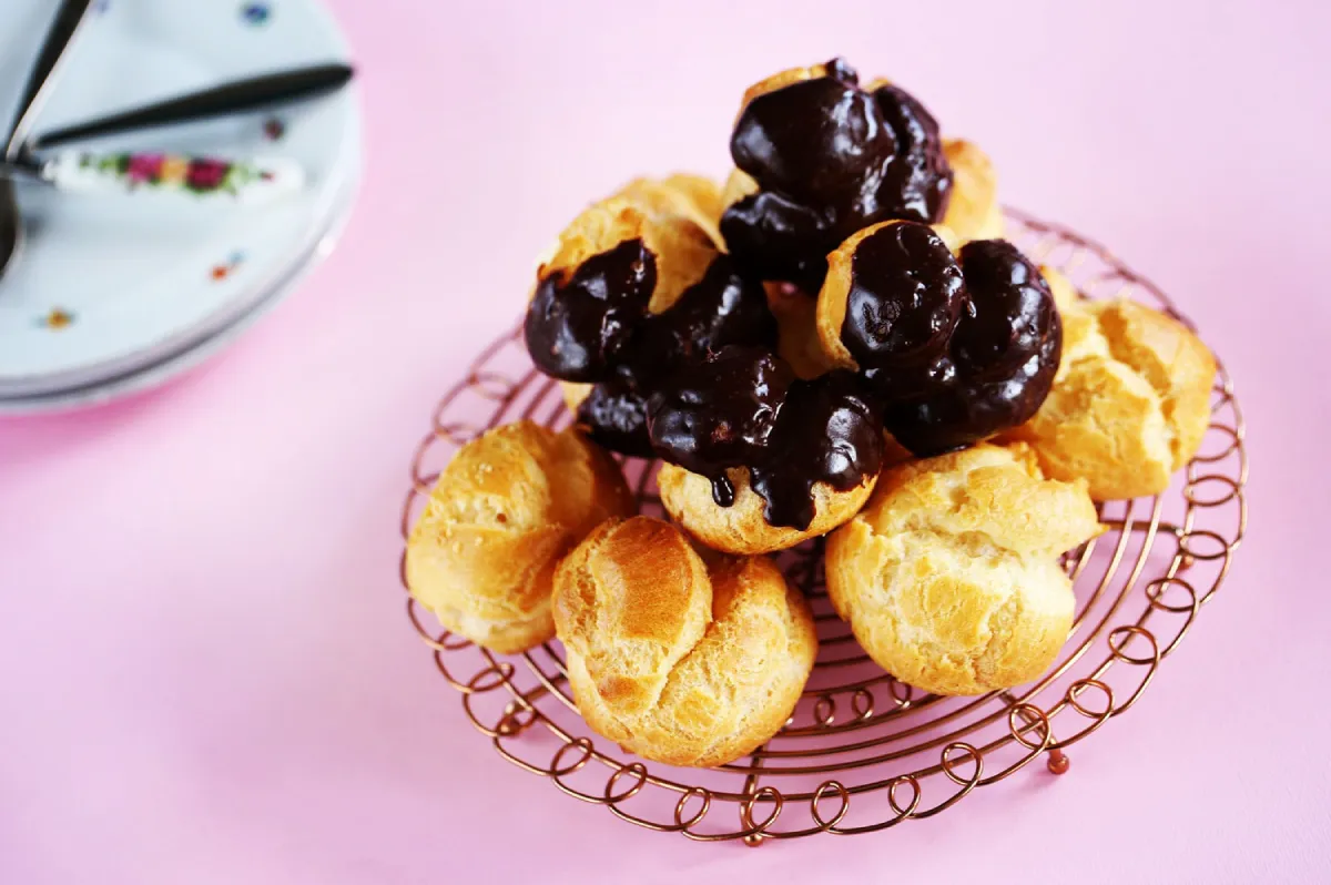Csokis profiterol recept