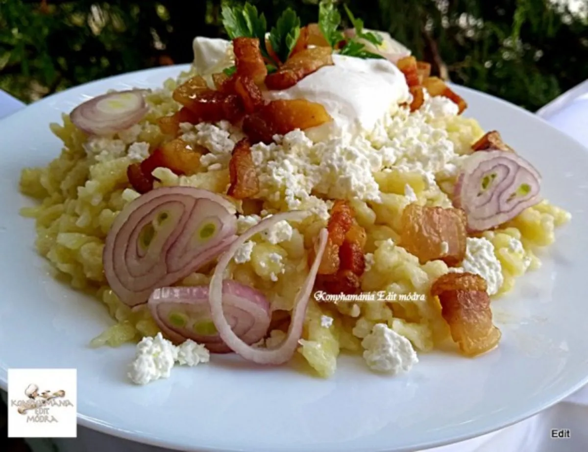 Túrós sztrapacska recept