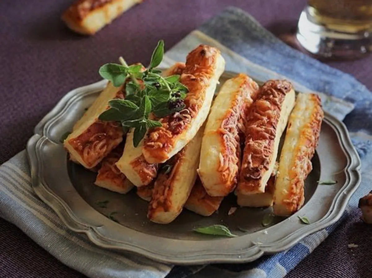 Pizzás stangli recept