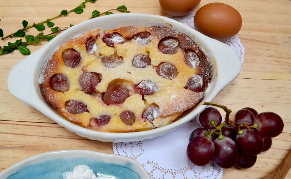 Szőlős clafoutis recept