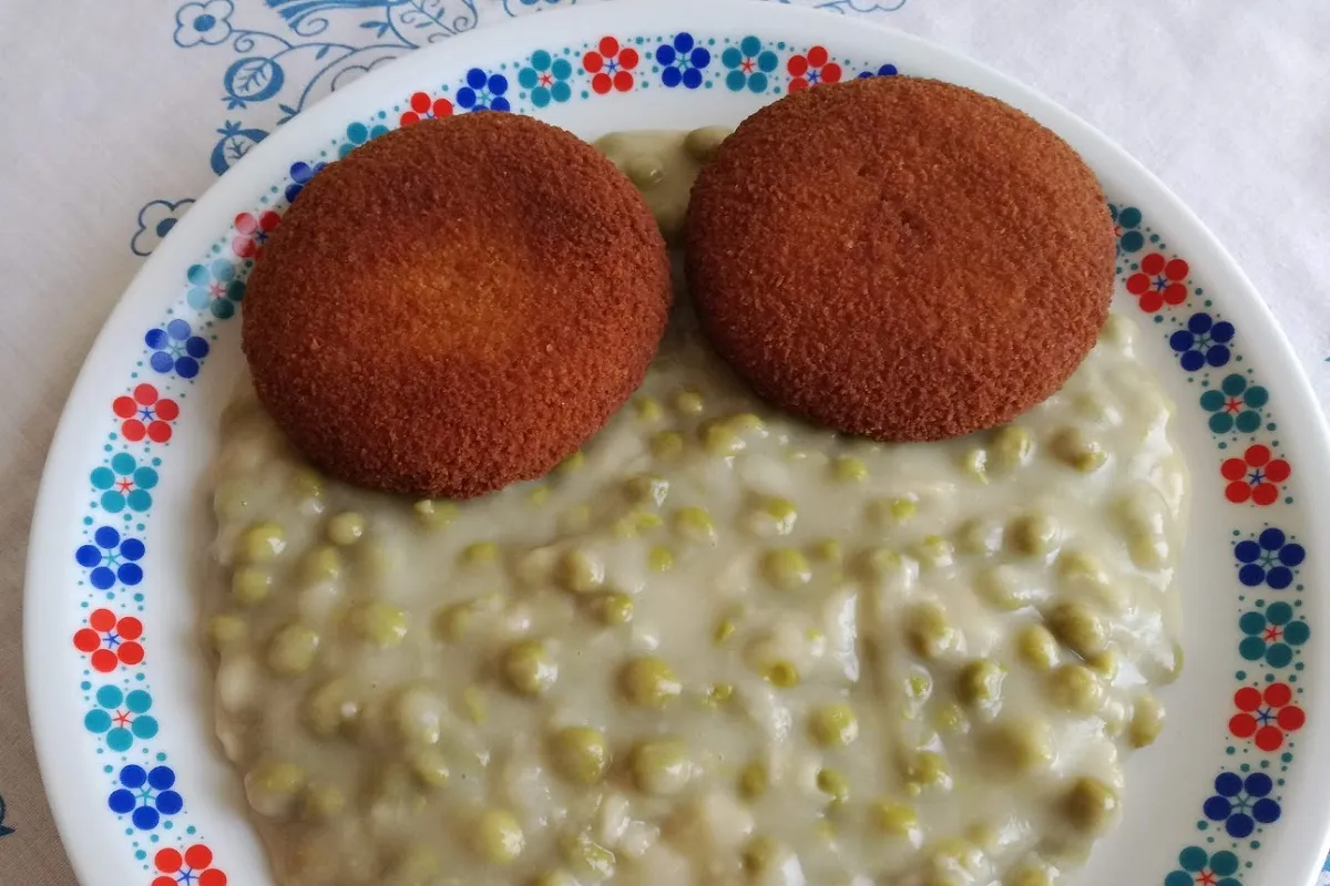 Zöldborsófőzelék üveges borsóból recept