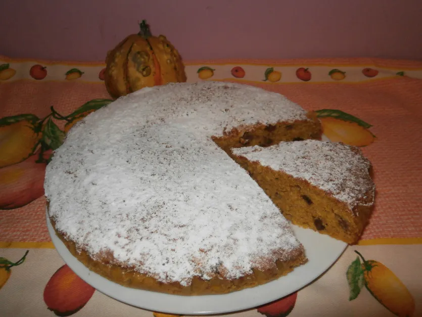 Sütőtökös mazsolás kevert sütemény  recept