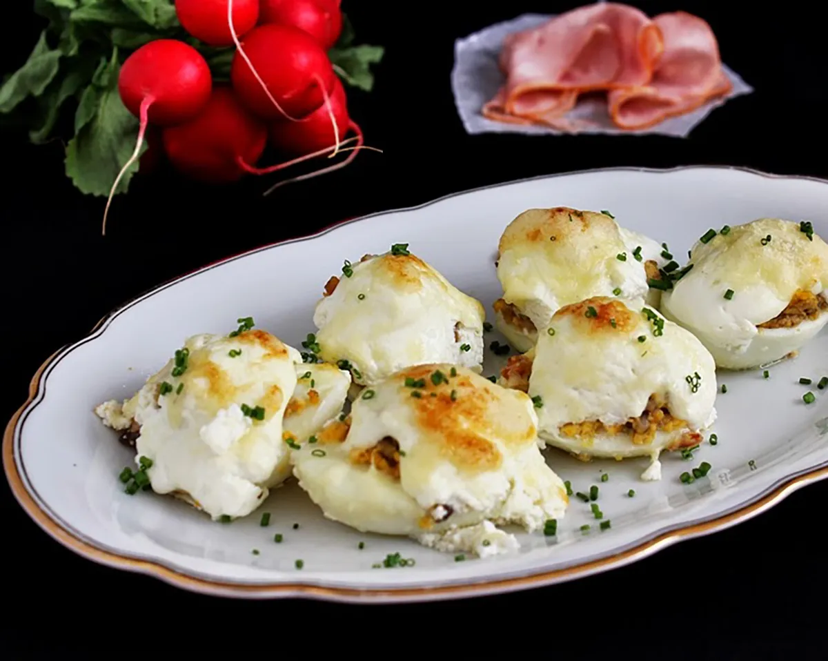 Sütőben sült töltött tojás recept