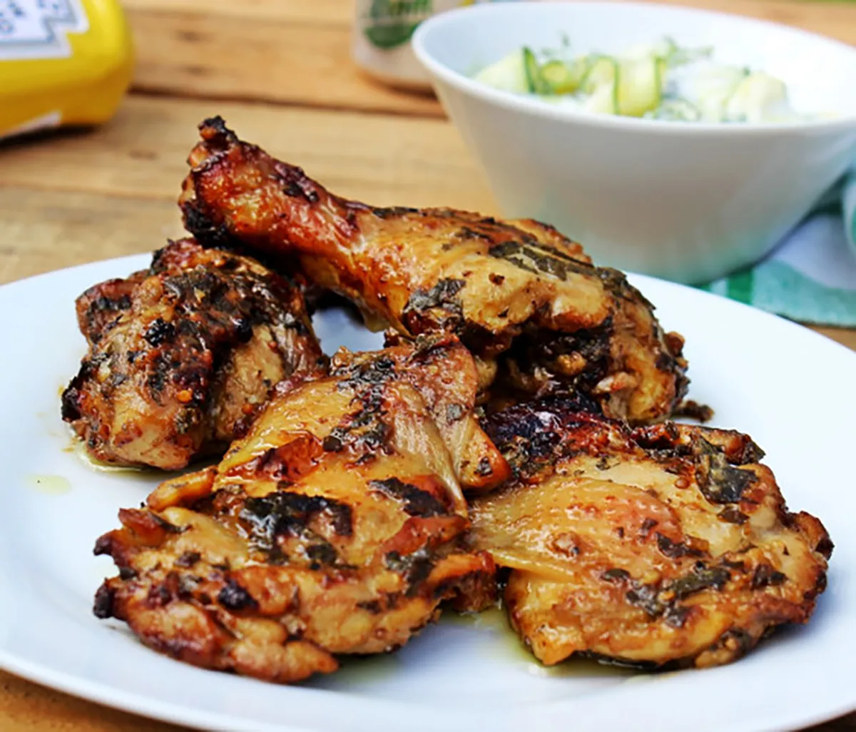 Mustáros-csípős csirkecomb recept