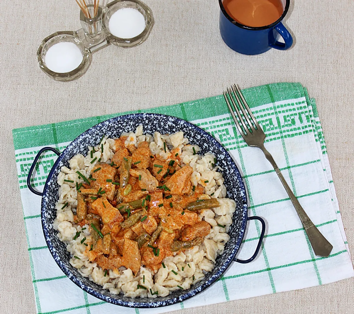 Egyszerű bakonyi sertéstokány recept