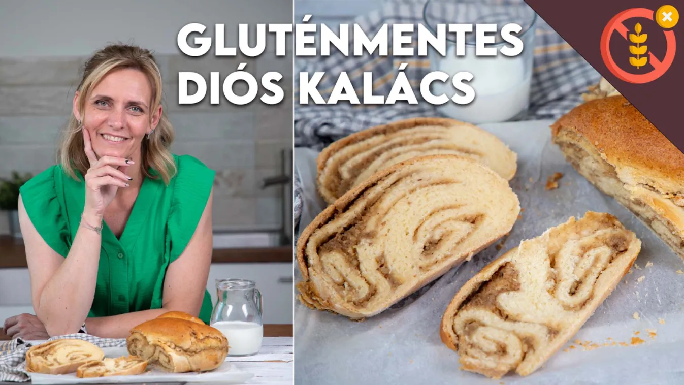 Gluténmentes diós kalács