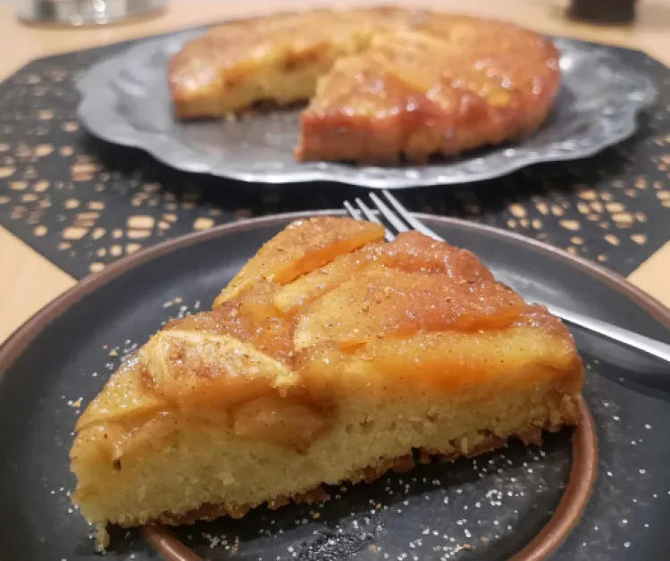 Fordított almatorta (liszt-és tejmentesen) recept