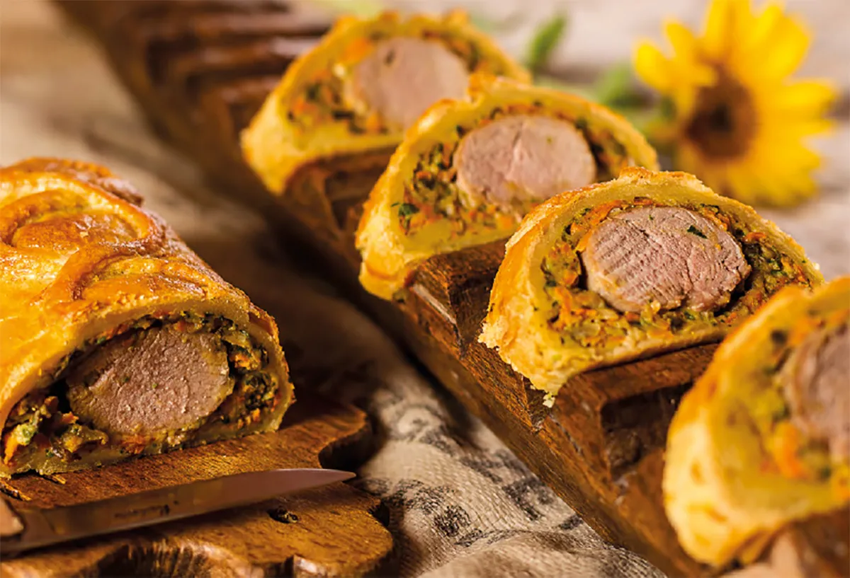 Leveles tésztában sült szűzpecsenye recept