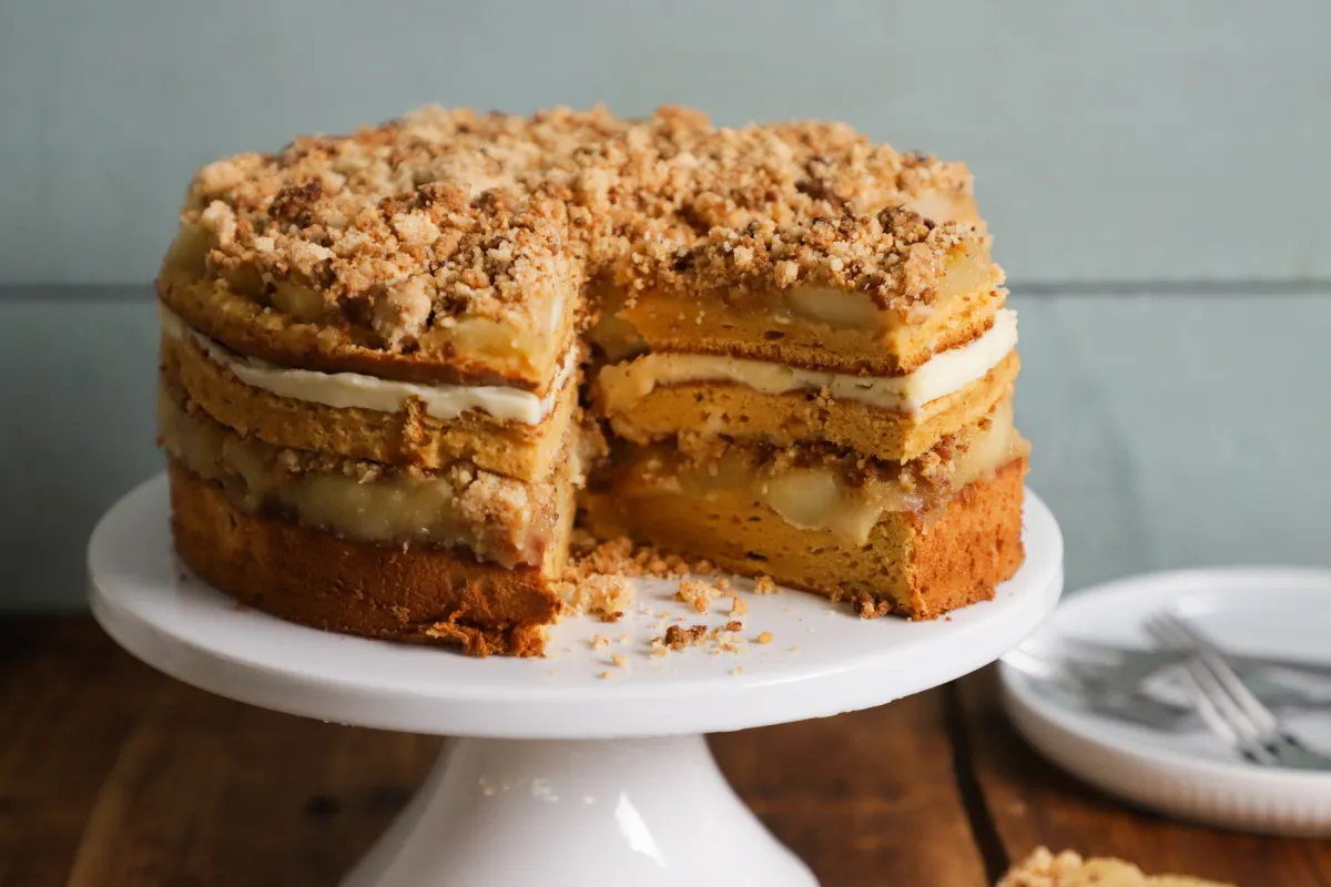 Almáspite-torta recept