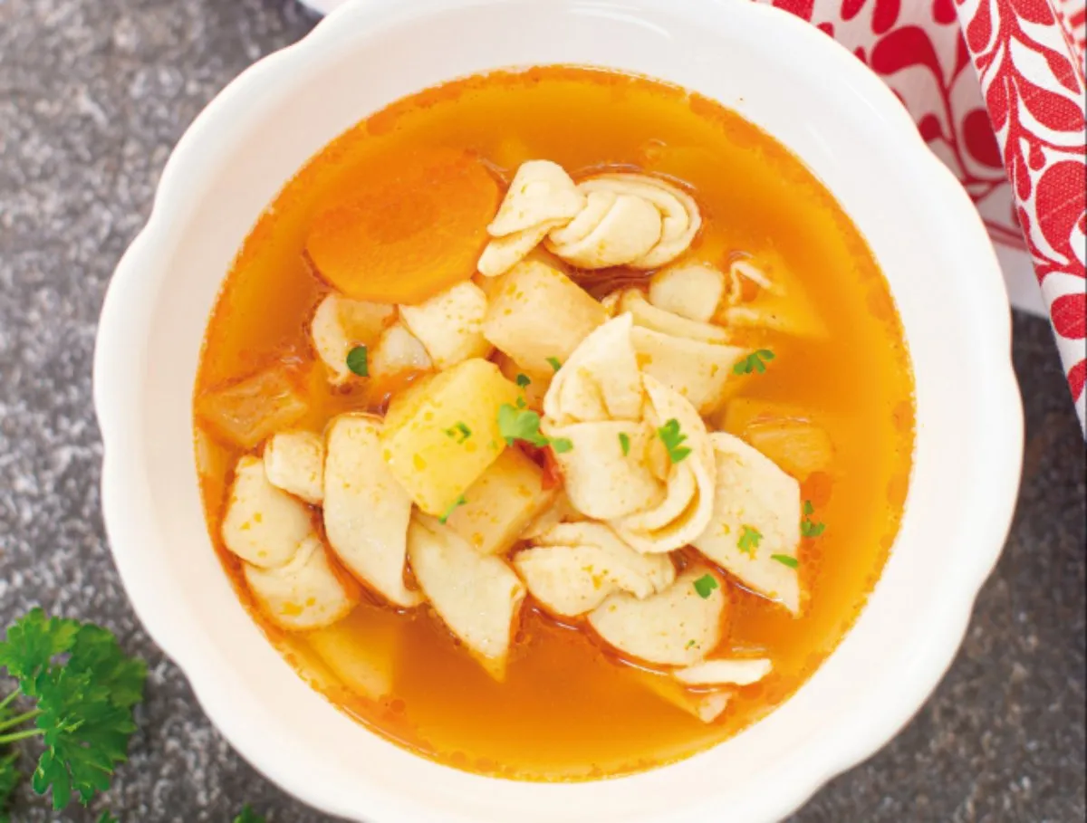 Kötöttgaluska leves, ahogy anyukám csinálja recept