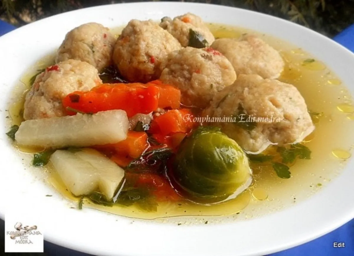 Húsgombócos leves recept