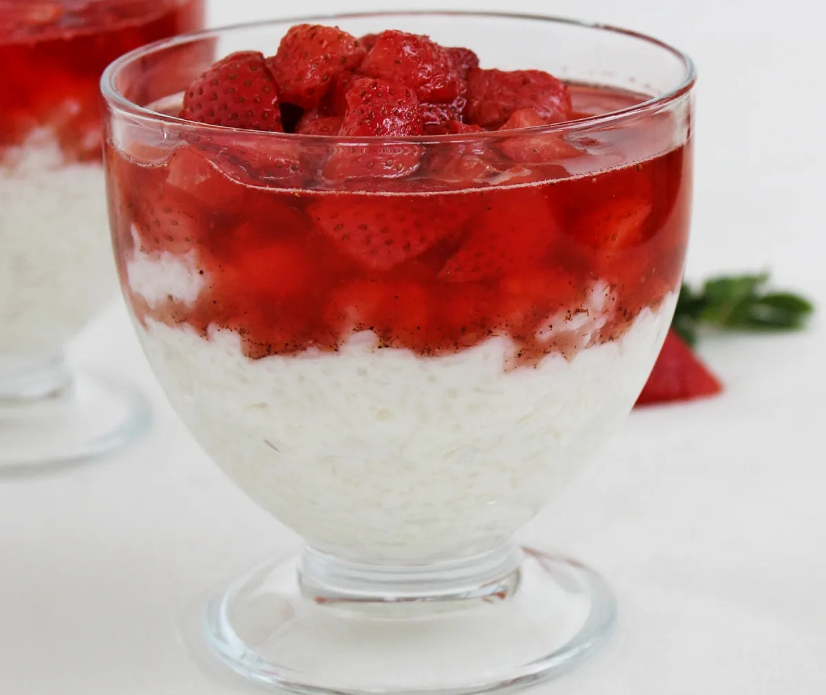 Kókuszos-epres tejberizs recept