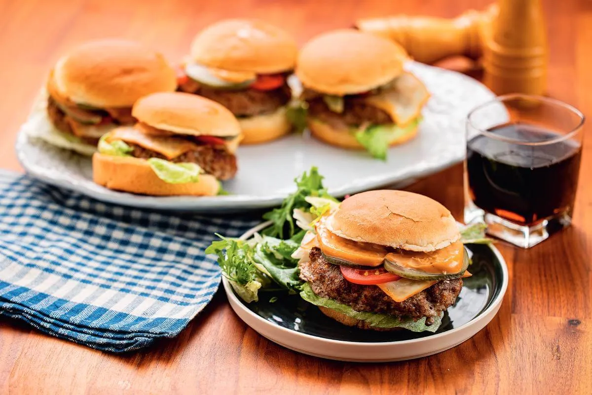 Csirkeburger air fryerben recept