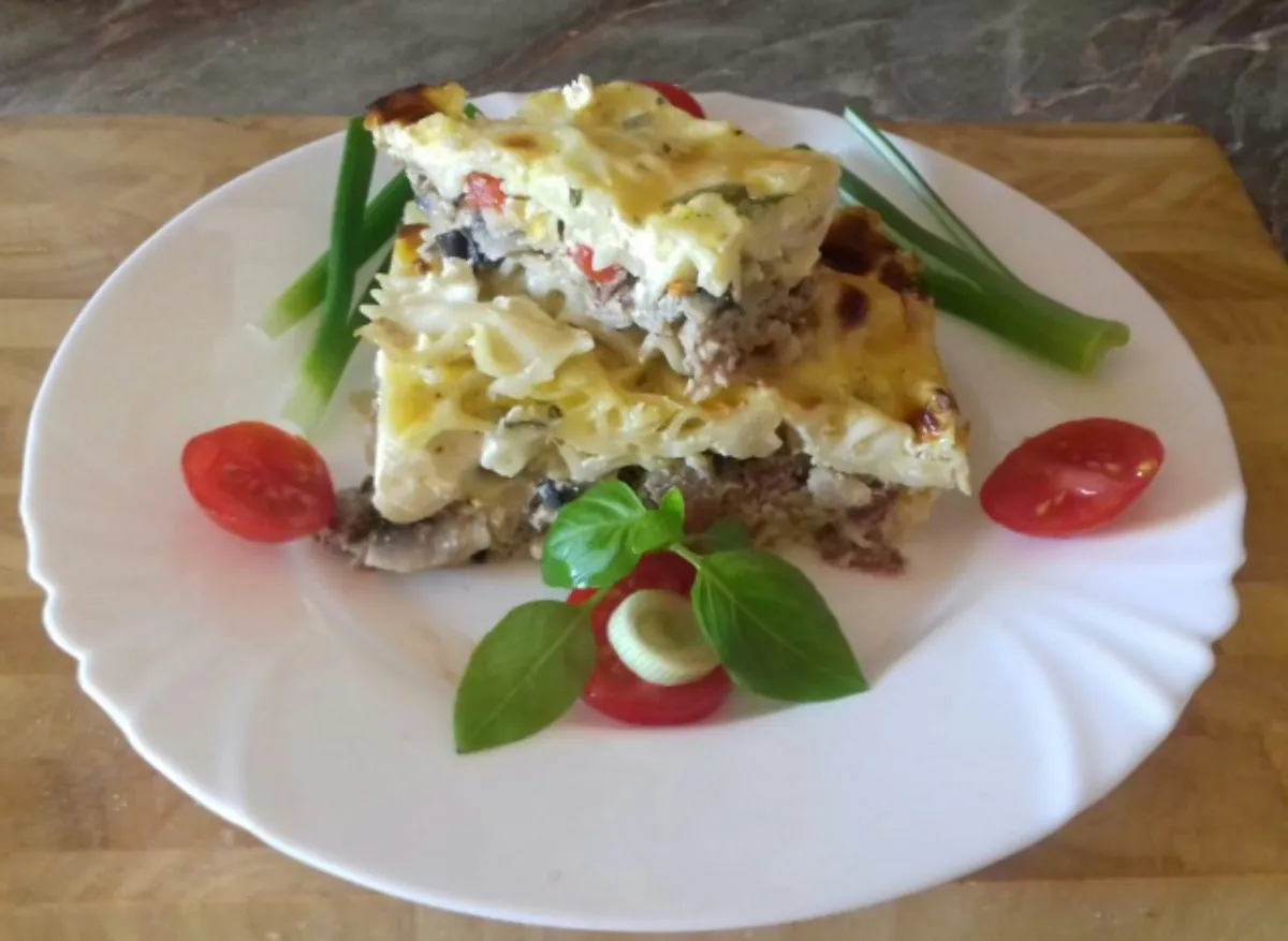Sonkás tészta maradékból  recept