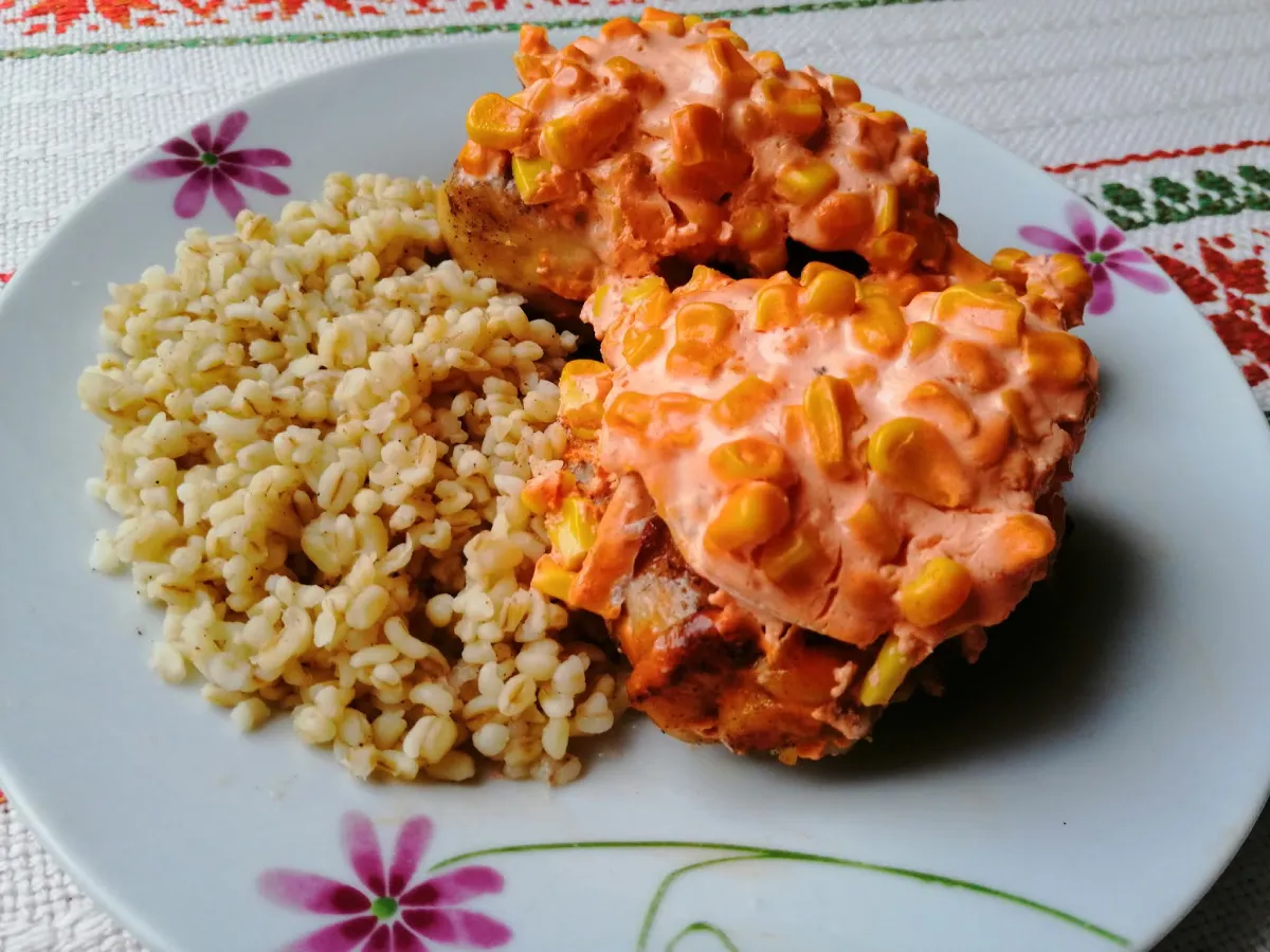 Mexikói csirkecomb bulgurral recept