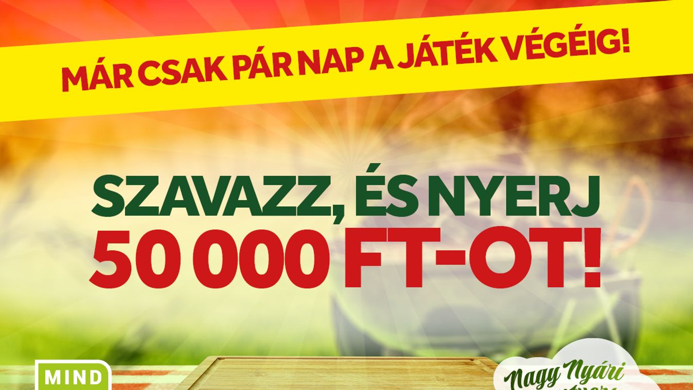 Szavazz, és nyerj 50 000 forintot a Mindmegettével