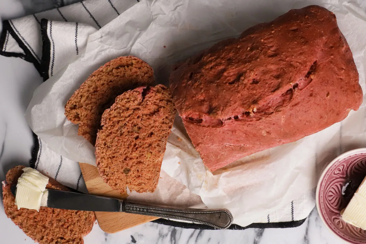 Céklás-diós kenyér recept
