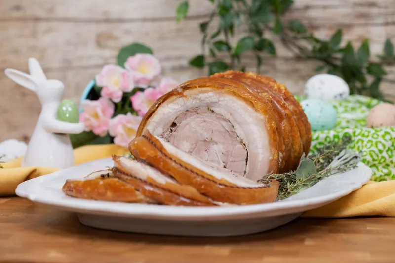 Porchetta, a töltött göngyölt császárhús