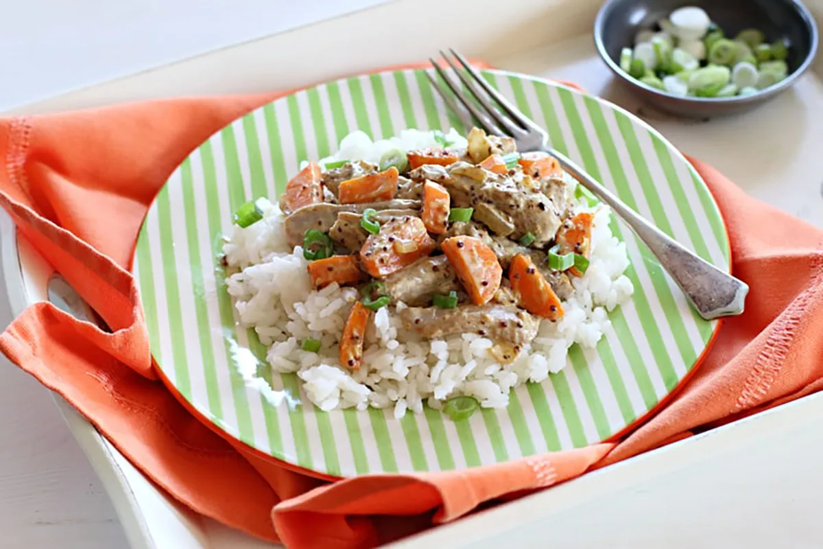 Mustáros-répás pulykaragu recept